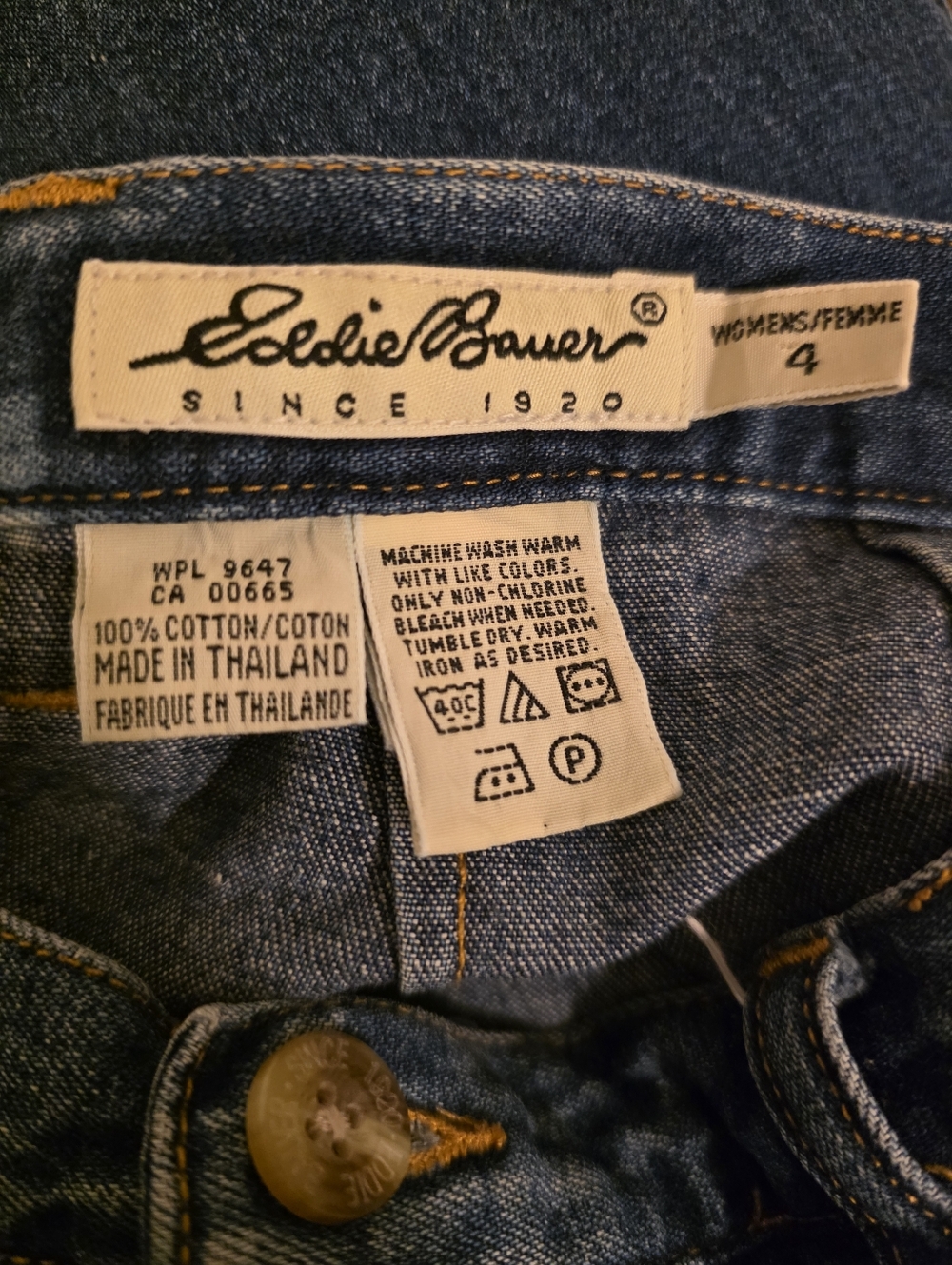 Eddie Bauer Vintage Blue Denim Skirt Size 4 - Picture 3 of 3